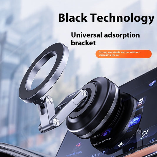 Double Suction Cup Car Mobile Phone Bracket Vacuum Adsorption Magnetic Bracket
