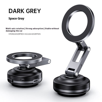 Double Suction Cup Car Mobile Phone Bracket Vacuum Adsorption Magnetic Bracket