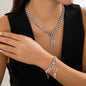 Thick Chain With Shiny Lock And Key Pendant Necklace For Women Trendy Ladies Accessories On The Neck Fashion Jewelry Female