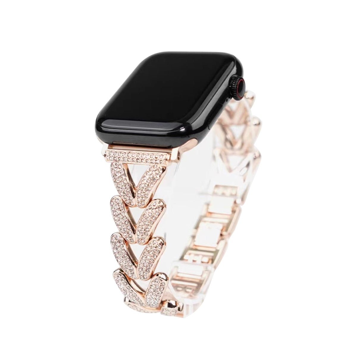 V-shaped Metal Diamond-embedded Exquisite Strap